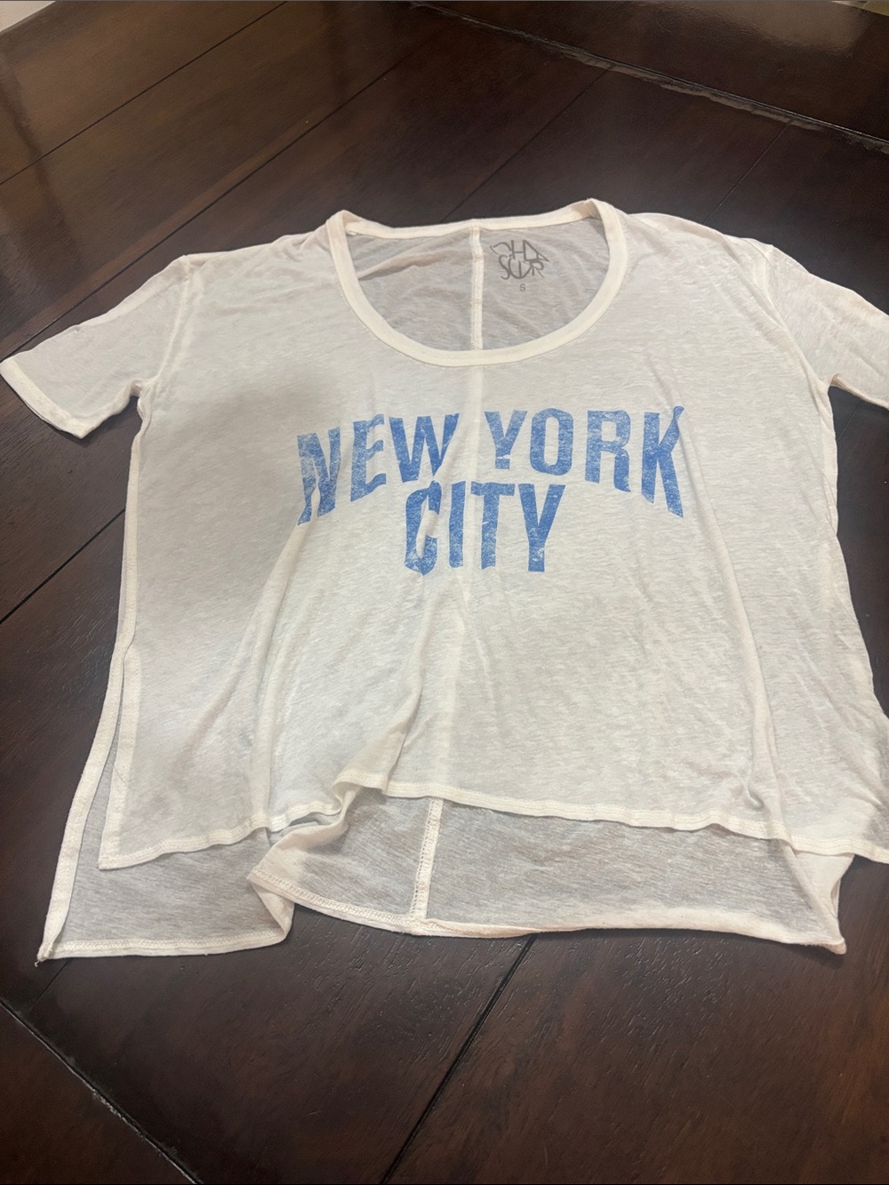 Chaser White 'New York City' Short Sleeve Graphic Tee small
